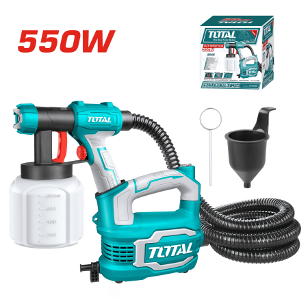 PISTOLA P/PINTAR HVLP ELECTRICA 550W 850ML/MIN CAP 800ML INDUSTRIAL