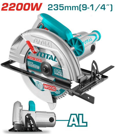SIERRA CIRCULAR 2200W 3800RPM 235X25.4MM EST. ALUMINIO INC DISCO INDUSTRIAL