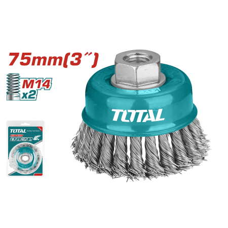CEPILLO COPA TRENSADO 75MM 3'' M14X2 12500R/MIN