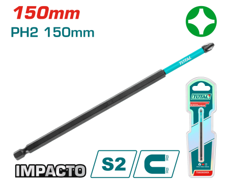 PUNTA DE IMPACTO 150MM PH2 S2 MAGNETICO INDUSTRIAL