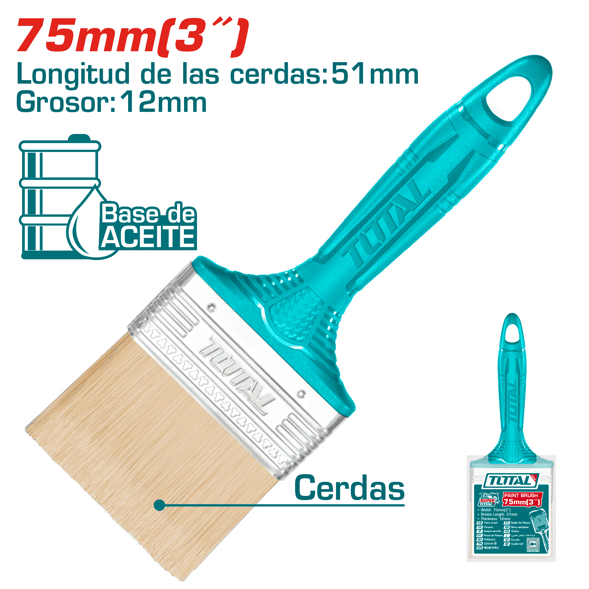 BROCHA P/ESMALTE 75MM (3'') 51X12MM