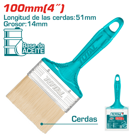 BROCHA P/ESMALTE 100MM (4'') 51X14MM