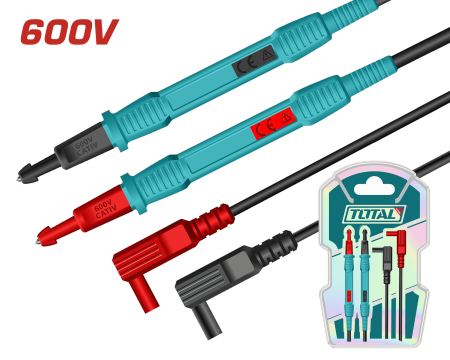 SET CABLES PARA MULTÍMETRO CAT III 600V 80CM LAPIS 130MM