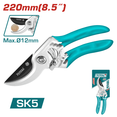 TIJERA PODAR RAMAS 220MM CORTE MAX:12MM SK5 INDUSTRIAL