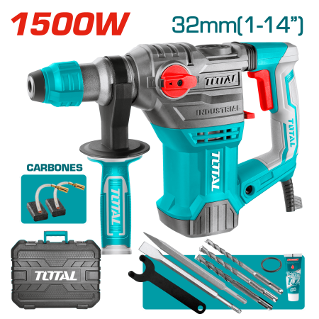 ROTOMARTILLO SDS+ 32MM 1500W 4400BPM 5.5J INDUSTRIAL BLACK