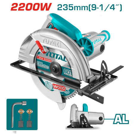 SIERRA CIRCULAR 2200W 3800RPM 235X25.4MM EST. ALUMINIO INC DISCO INDUSTRIAL