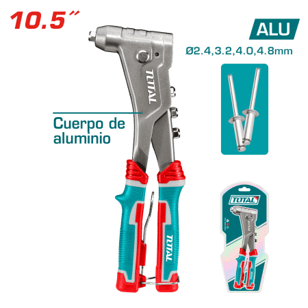 REMACHADORA ALUMINIO 10.5PULG 2.4/3.2/4.0/4.8MM REM.AL INDUSTRIAL