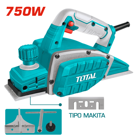 CEPILLO ELECTRICO 750W 17000RPM 82X2MM HD AL INDUSTRIAL