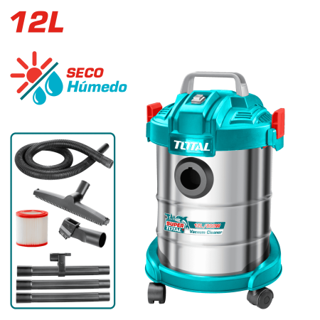 ASPIRADORA 12L 1000W 1.8M3/MIN 18KPA SECO/HUMEDO
