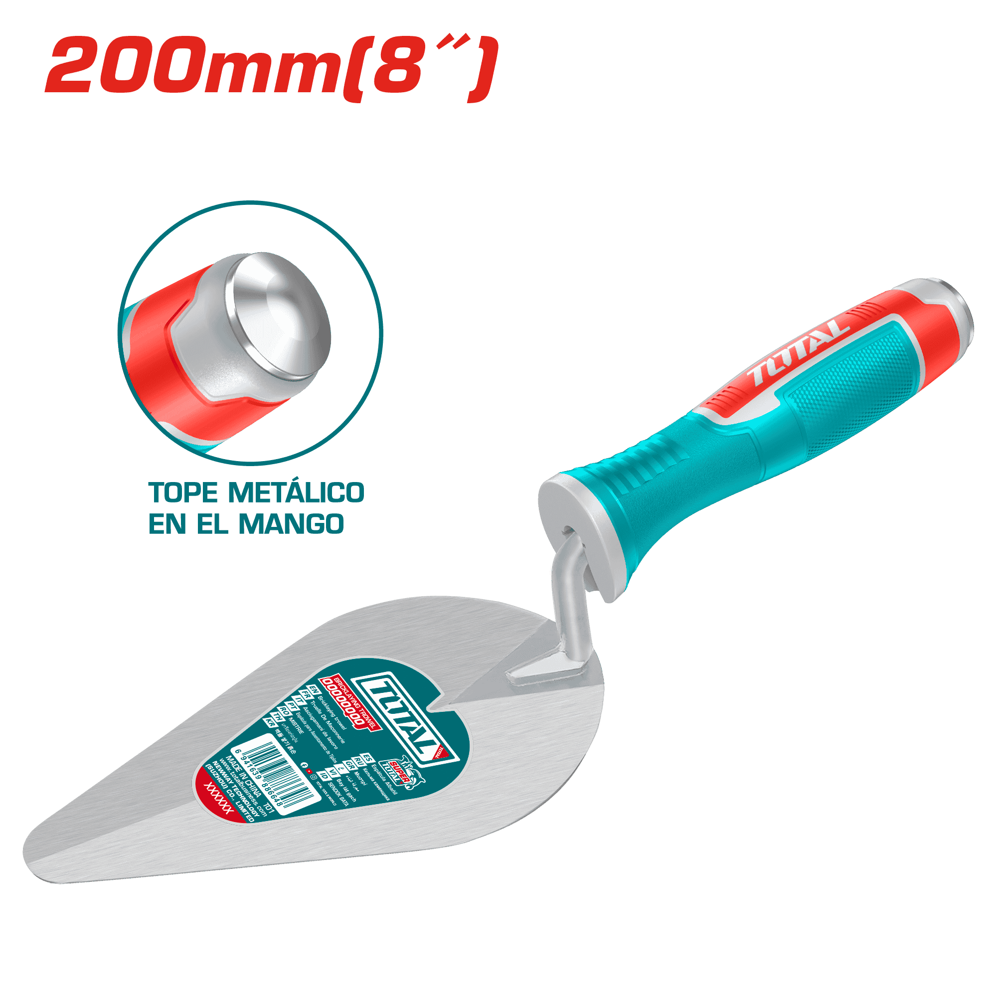 BADILEJO 08" (200MM) BASTAGO: 9.5MM TOPE METALICO DISEÑO ÚNICO