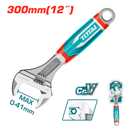 LLAVE AJUSTABLE 300MM(12'') CRV 0-41MM