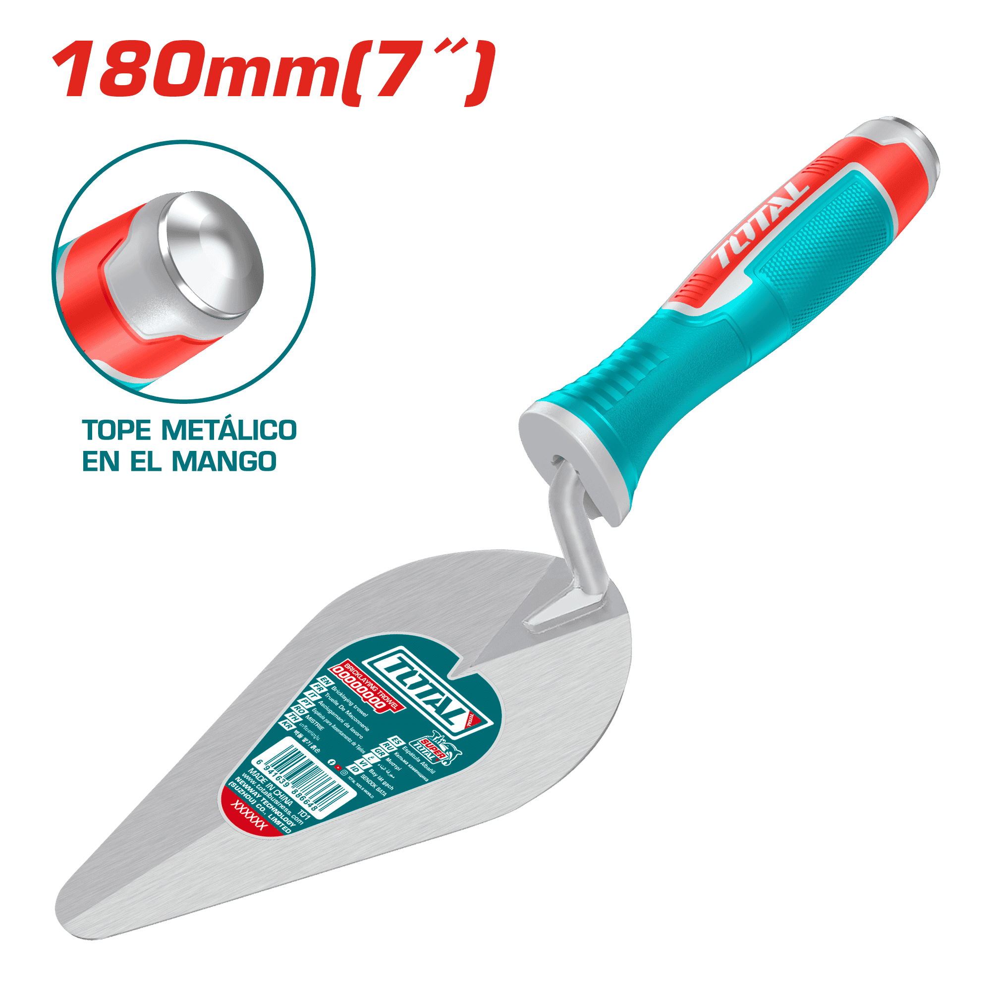 BADILEJO 07'' (180MM) BASTAGO: 9.5MM TOPE METALICO DISEÑO ÚNICO