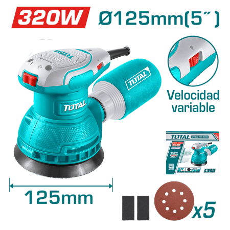 LIJADORA ROTATIVA 320W 13000RPM 125MM