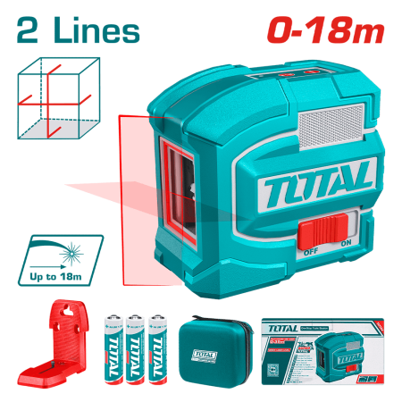 NIVEL LASER 0-18M PRECISION 1.5MM 0-18M L:ROJO 635 MAGNETICO