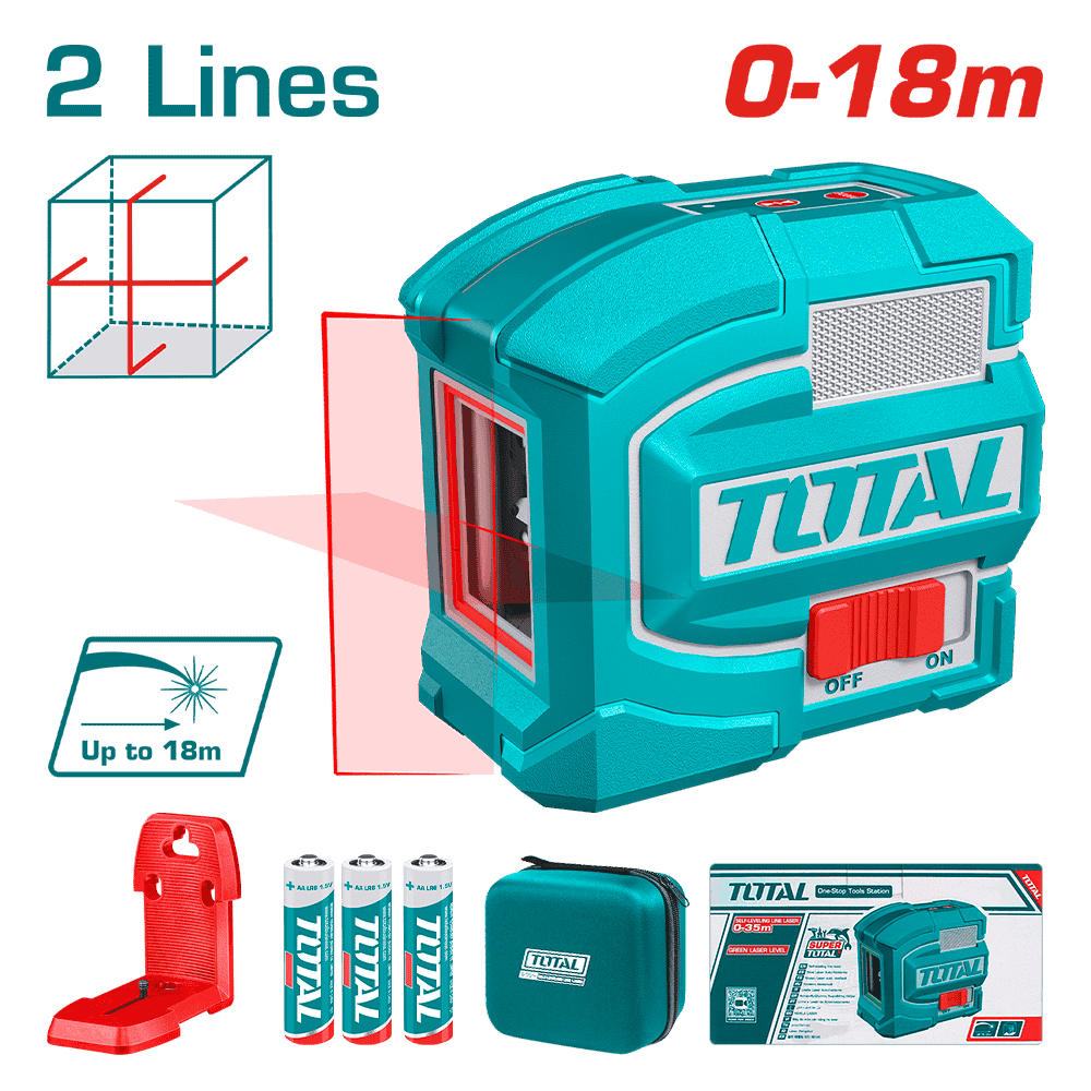 NIVEL LASER 0-18M PRECISION 1.5MM 0-18M L:ROJO 635 MAGNETICO