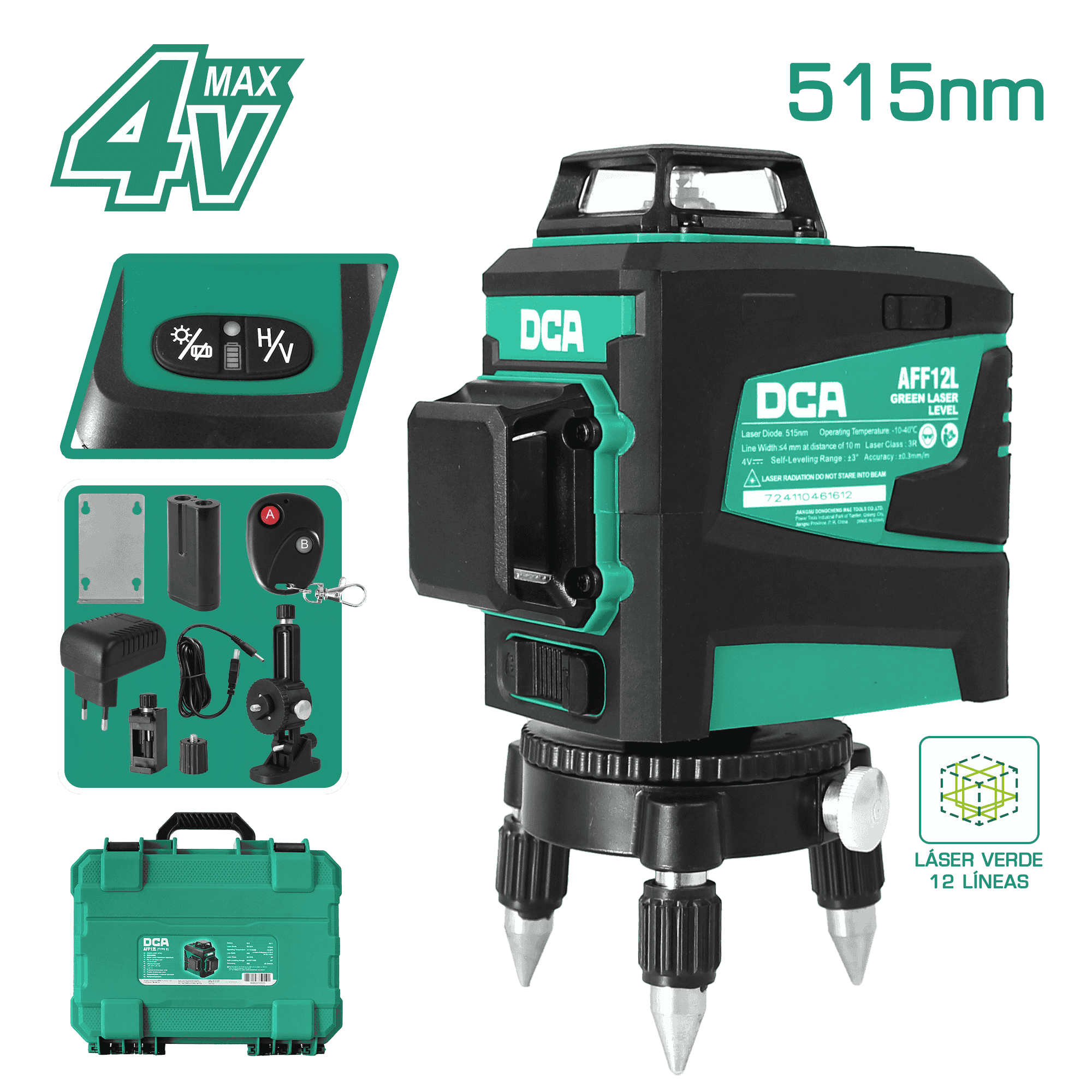 NIVEL LASER DE 12 LINEAS 3D