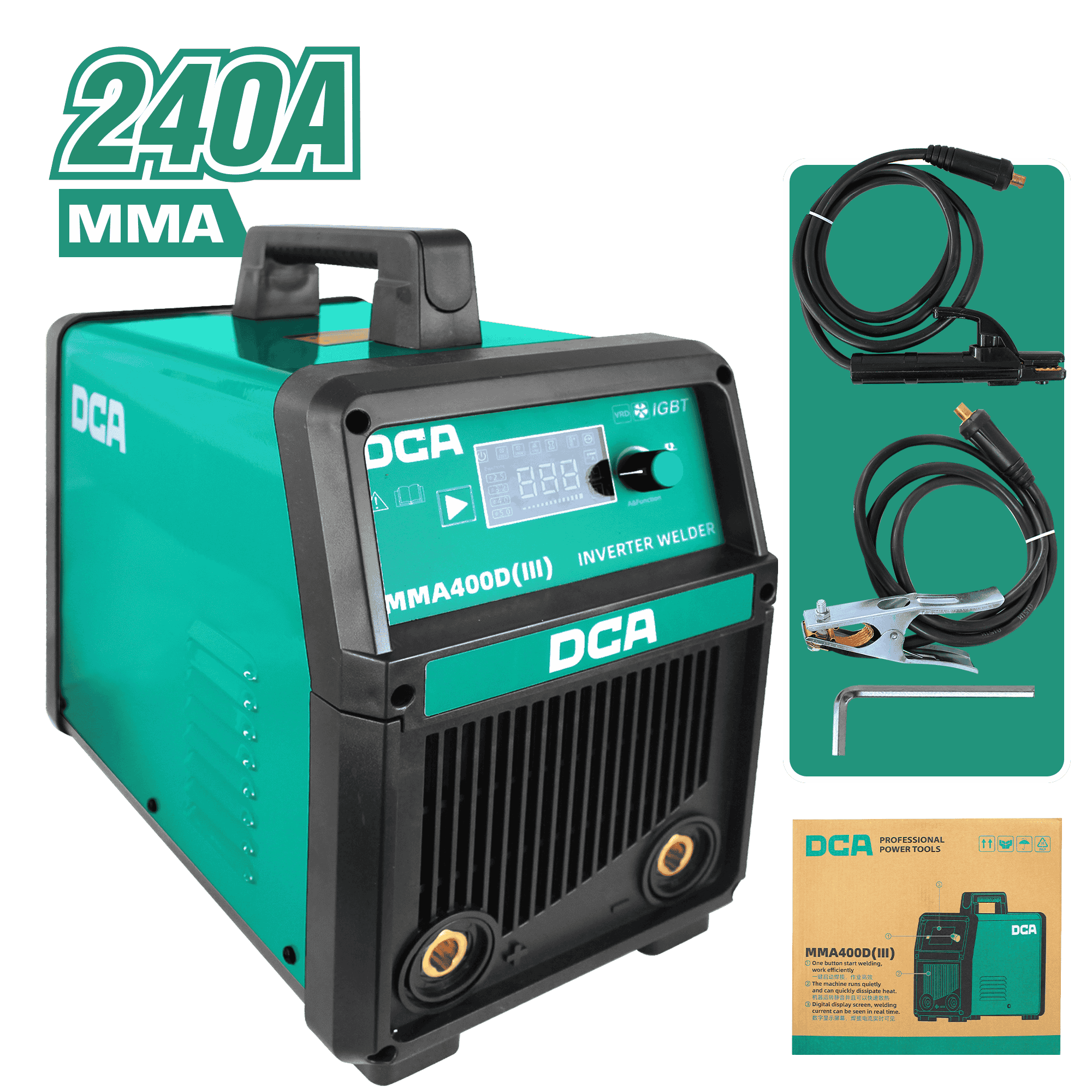 SOLDADORA INV. INTELIGENTE MMA 190A (30%) E:65% IP21S F 39A/77V