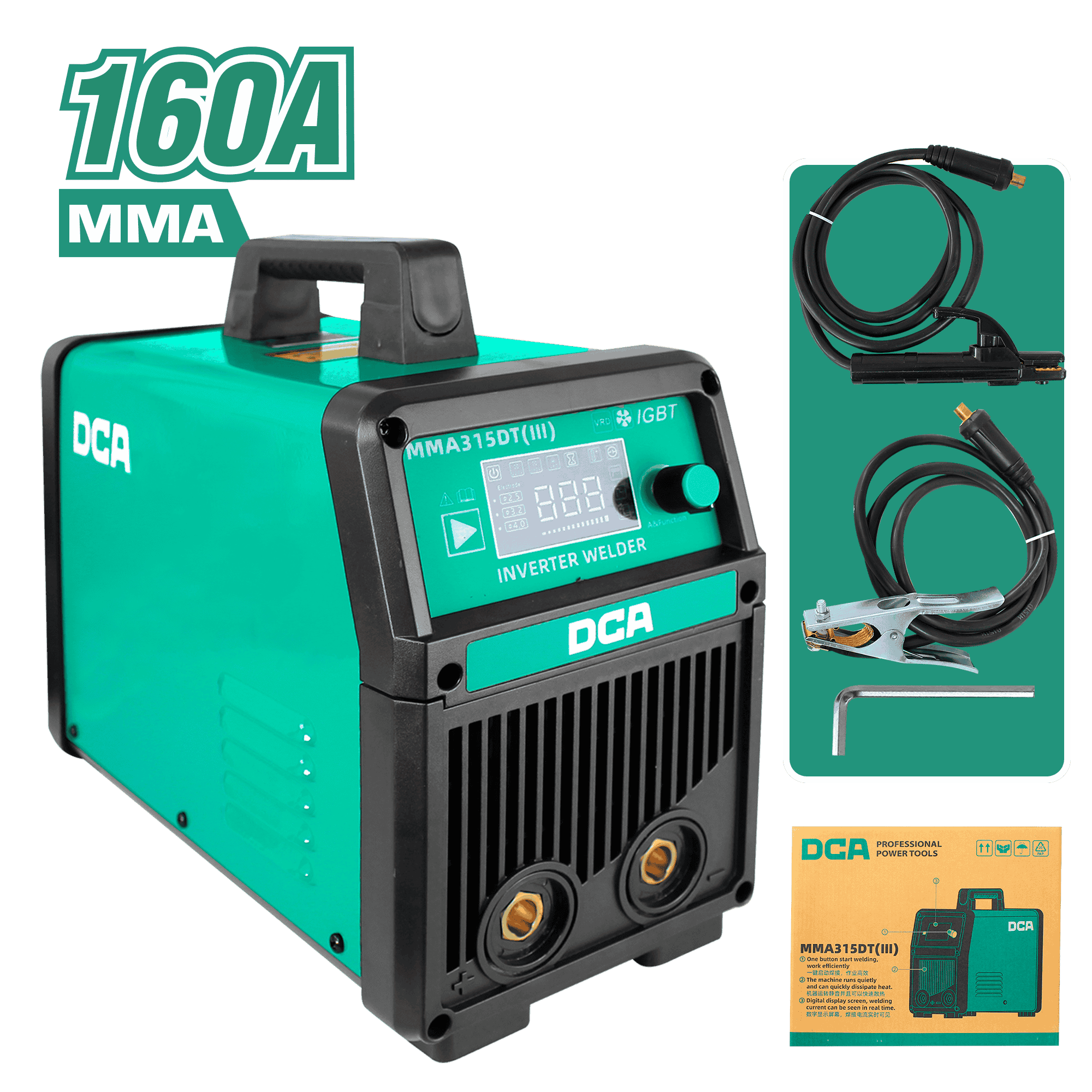 SOLDADORA INV. INTELIGENTE MMA 160A (30%) E:65% IP21S F 35A/71V