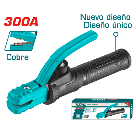 PORTA ELECTRODO 300A MMA COBRE DISEÑO EXCLUSIVO