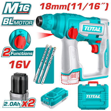 ROTOMARTILLO 16V 18MM 0-850RPM 0-5100BPM 1.8J