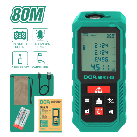 MEDIDOR DE DISTANCIA LASER 80M