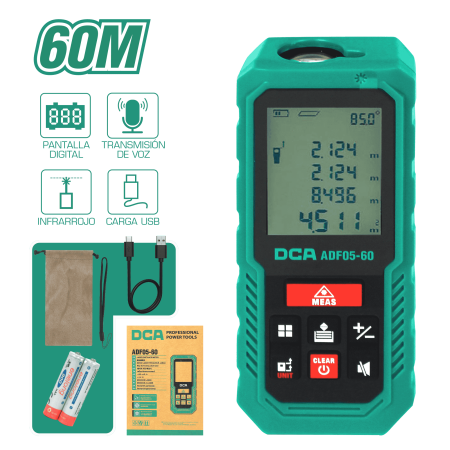 MEDIDOR DE DISTANCIA LASER 60M