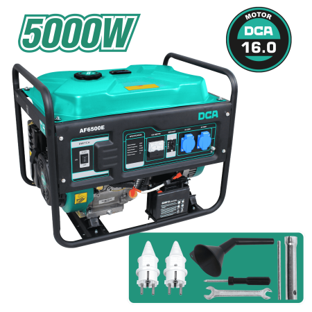 GENERADOR A GASOLINA DE 5000W - ENCENDIDO ELECTRÓNICO