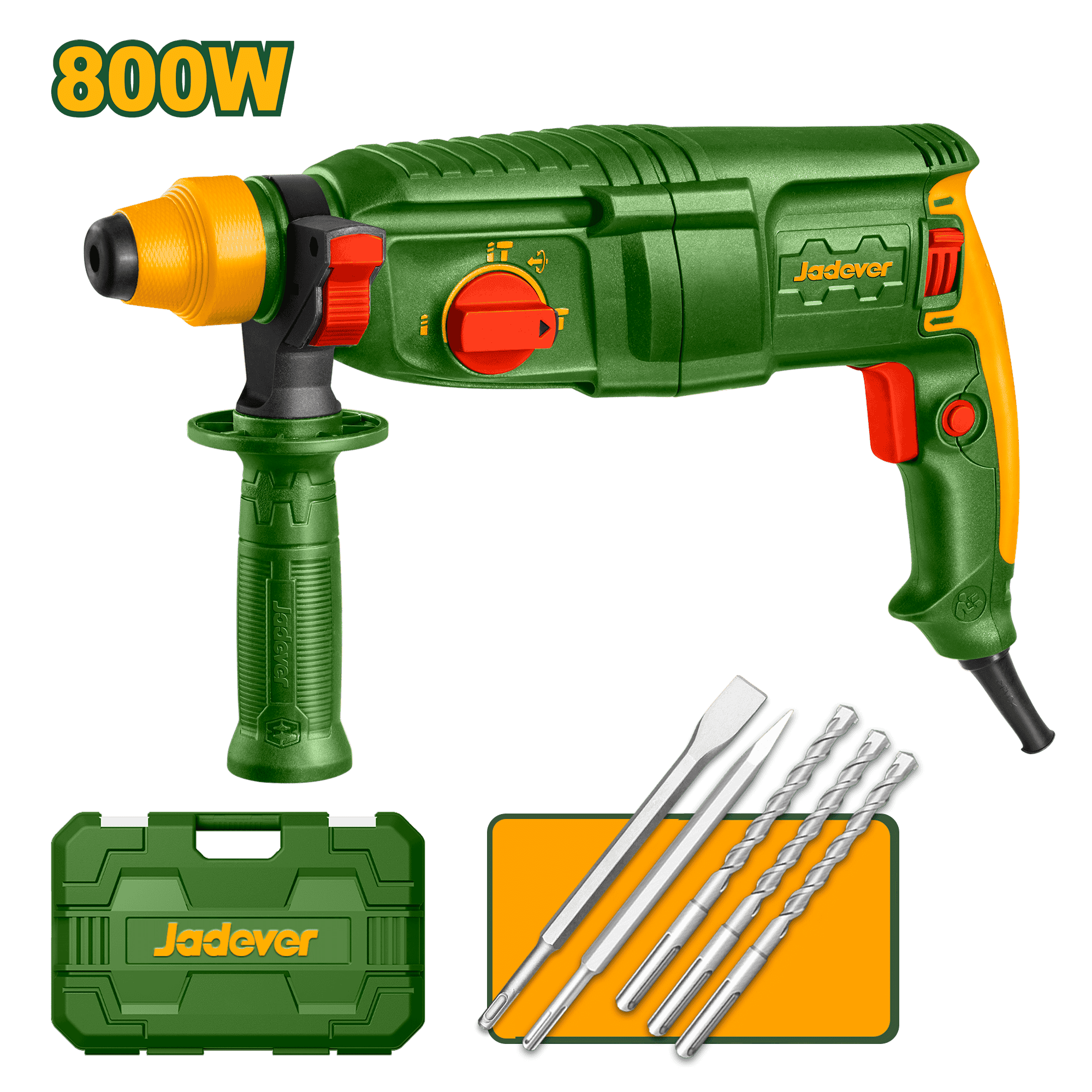 ROTOMARTILLO 26MM 800W 0-4000RPM 2.5J + MALETIN