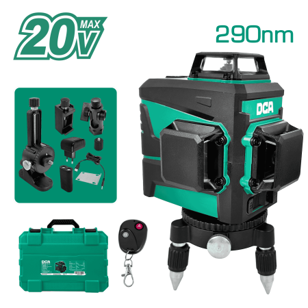 NIVEL LASER RECARGABLE 4V 4.0AH 515NM ACC:4MM A 10M CLASS 3R 1/4"