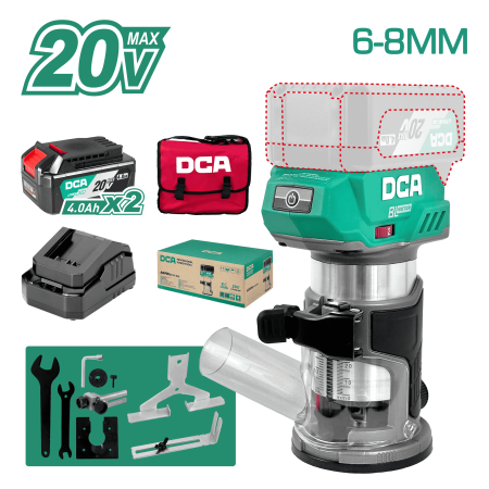 CANTEADORA 20v 10000-30000RPM 6-8MM