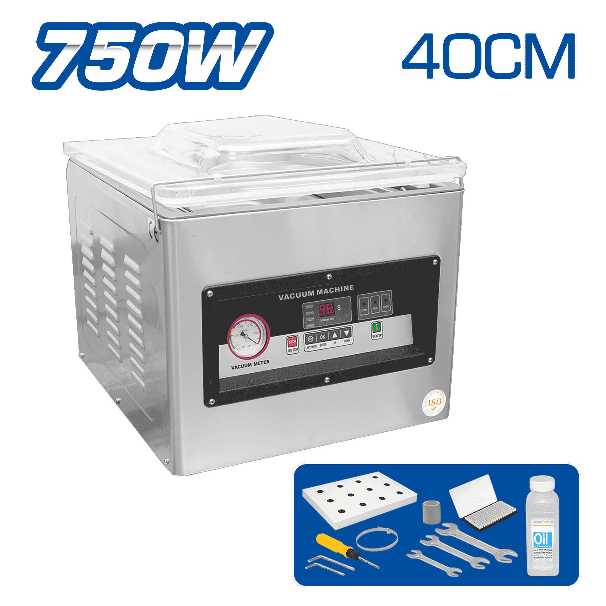 SELLADORA AL VACÍO 40CM 220V 750W