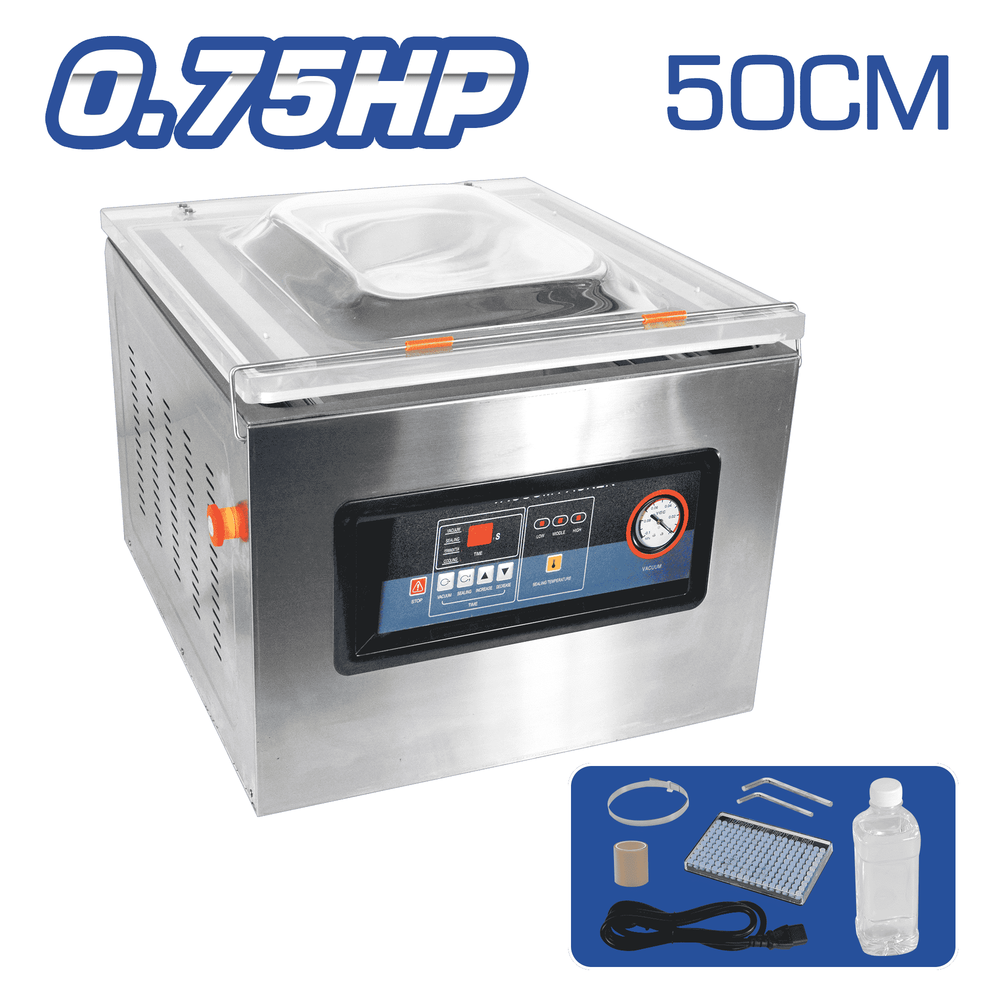 SELLADORA AL VACIO 50CM 220V 60HZ 0.75HP