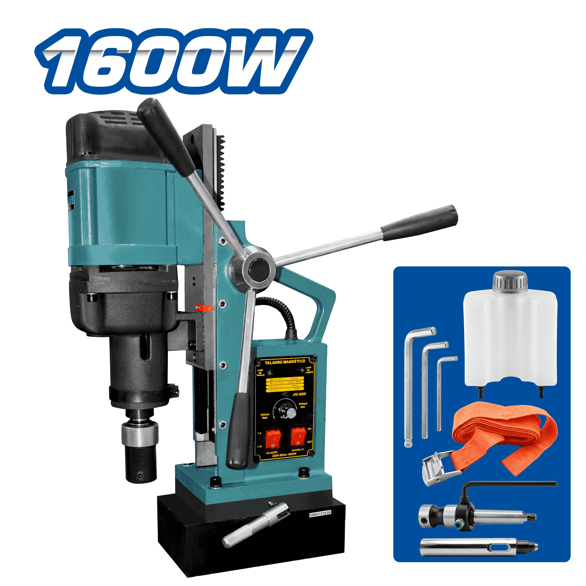 TALADRO MAGNETICO CORTE: 50MM TALADRO: 28MM 1600W 13000N