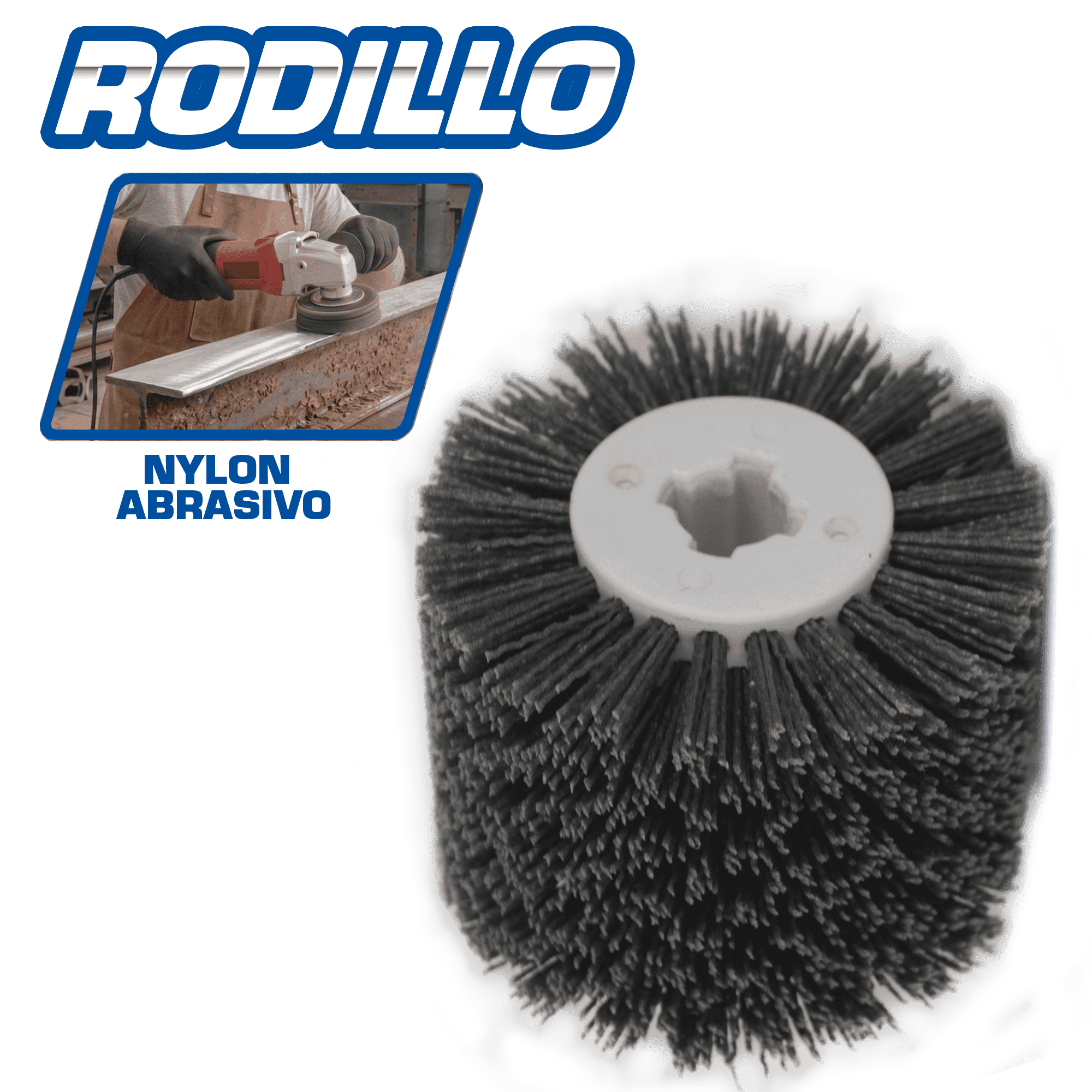 RODILLO DE NYLON ABRASIVO P/PULIDORA ELECTRICA