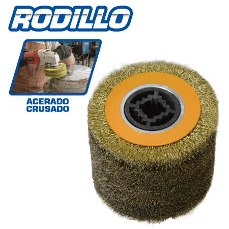 RODILLO P/PULIDORA M/ACERADO CRUSADO