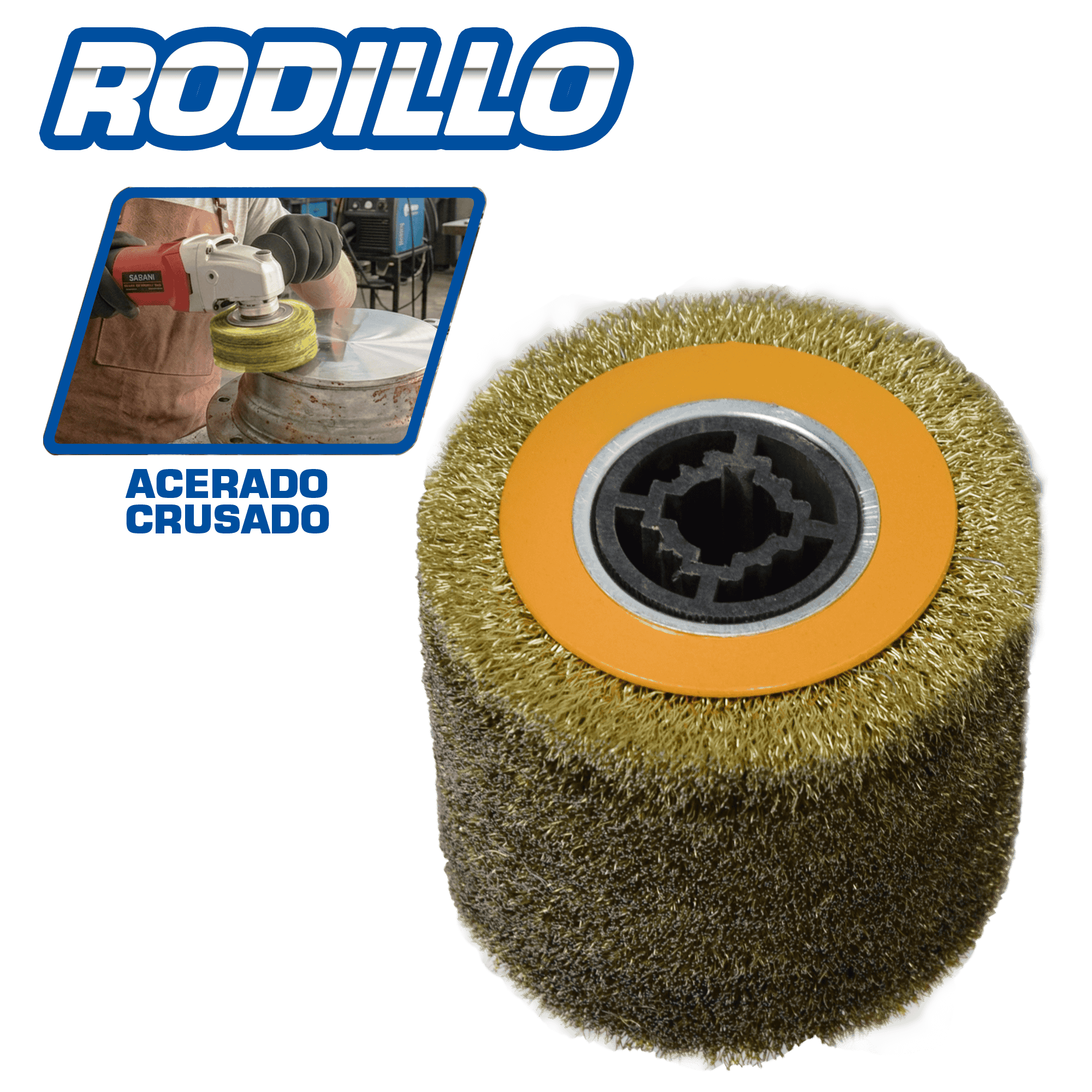 RODILLO P/PULIDORA M/ACERADO CRUSADO