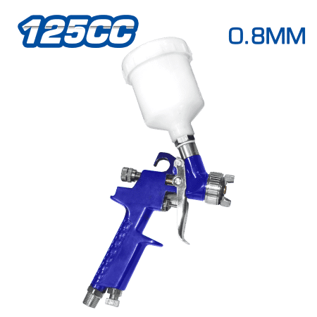 PISTOLA P/PINTAR (GRAVEDAD) HVLP 125CC 0.8mm 50-70PSI 4CFM V. PLASTICO