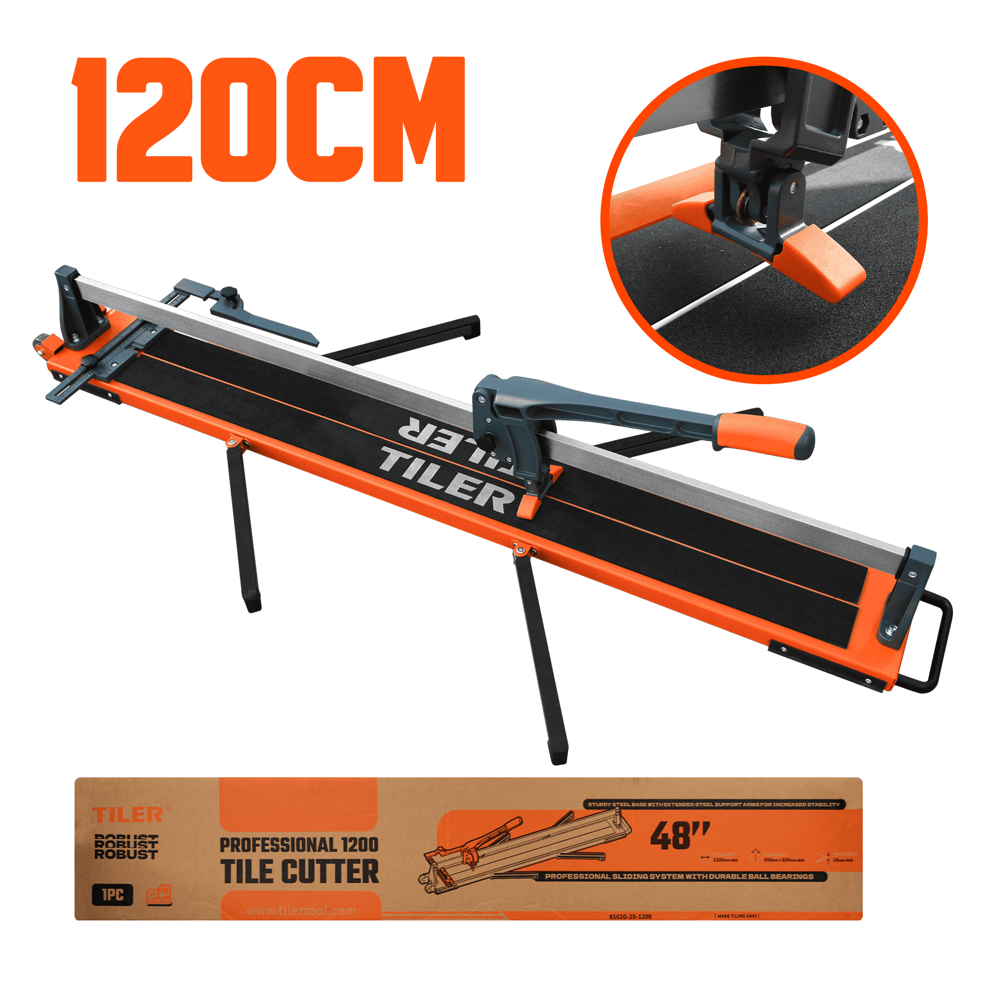 CORTA MAYOLICA PROF 1.2M MAX:16MM MANGO TPR + RUEDAS