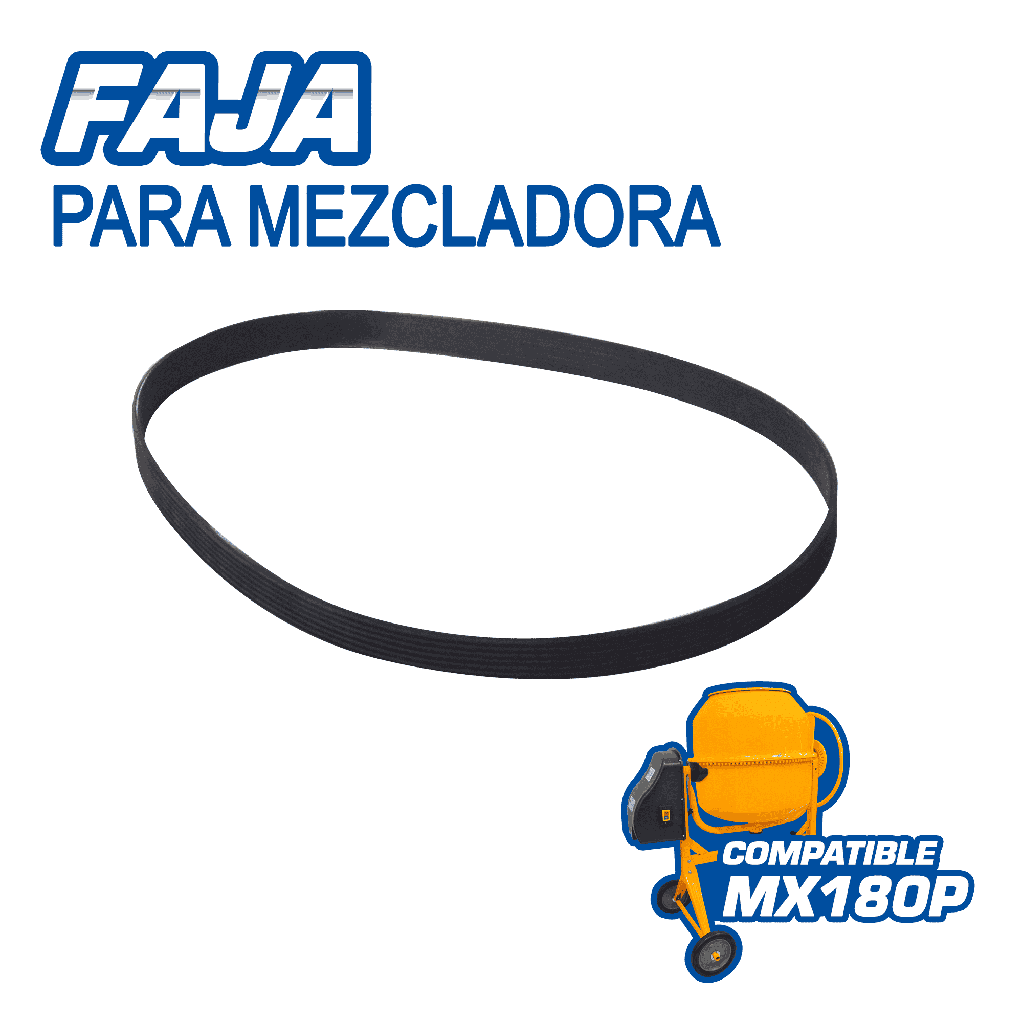 CINTURON P/MEZCLADORA DE CONCRETO MX180P
