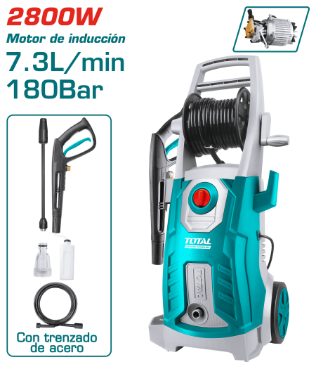 LAVADORA DE ALTA PRESIÓN 2800W 2600PSI 7.3L/MIN INDUSTRIAL