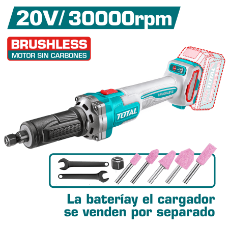 RECTIFICADORA 20V BL 10000-30000RPM COL: 6MM INDUSTRIAL
