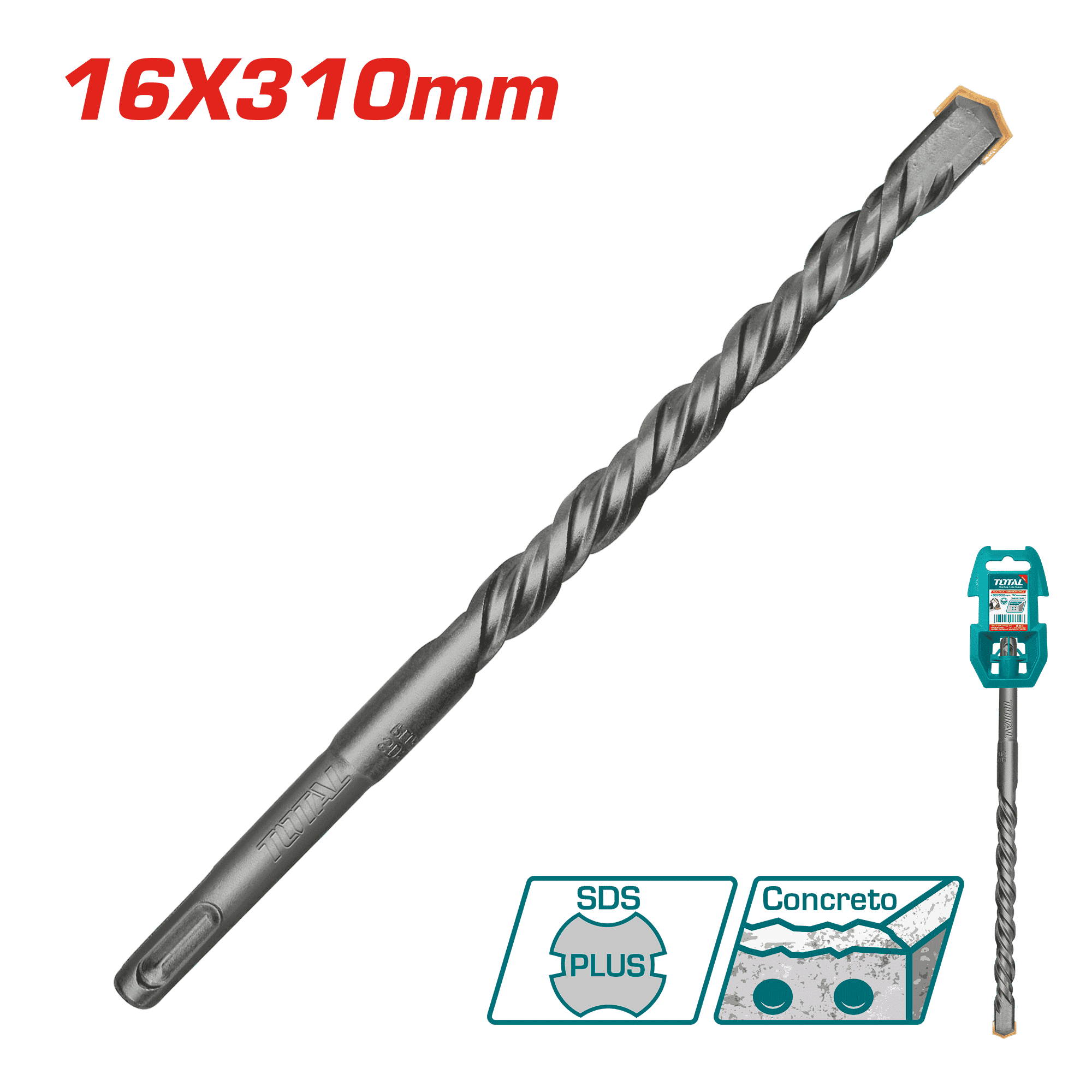BROCA SDS PLUS 16 X 310MM INDUSTRIAL