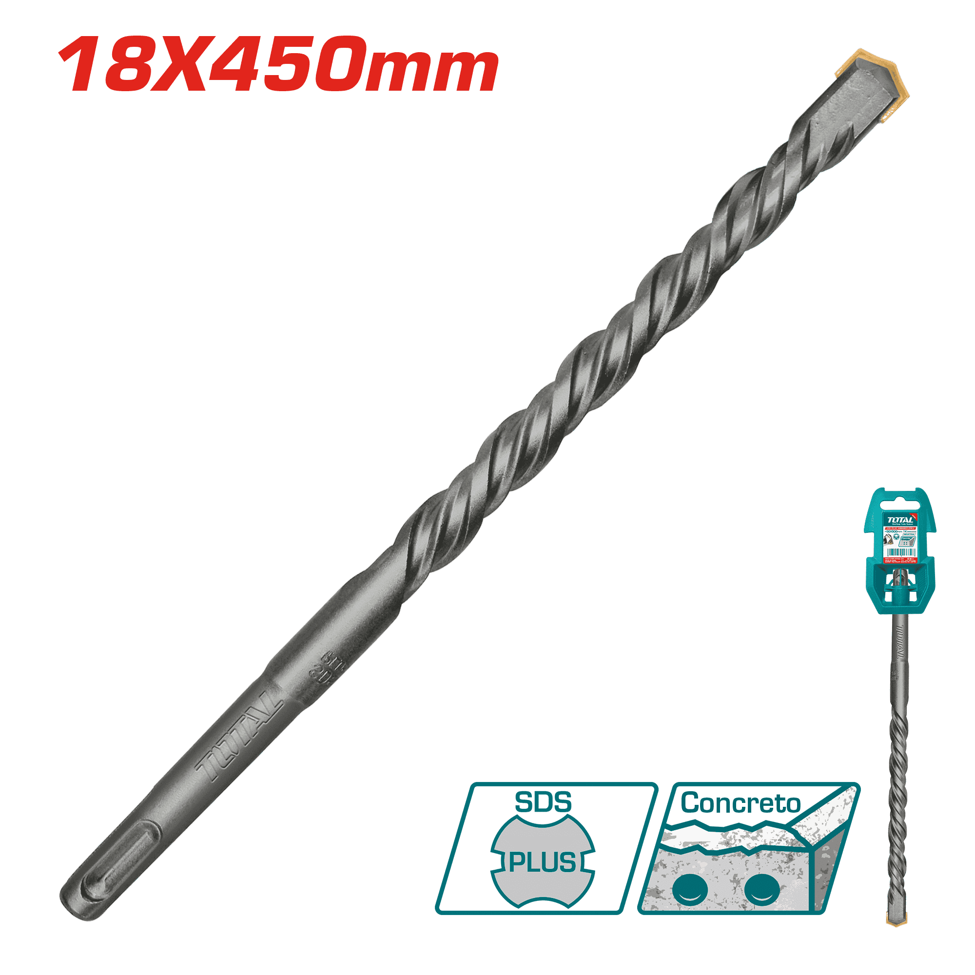 BROCA SDS PLUS 18 X 450MM INDUSTRIAL