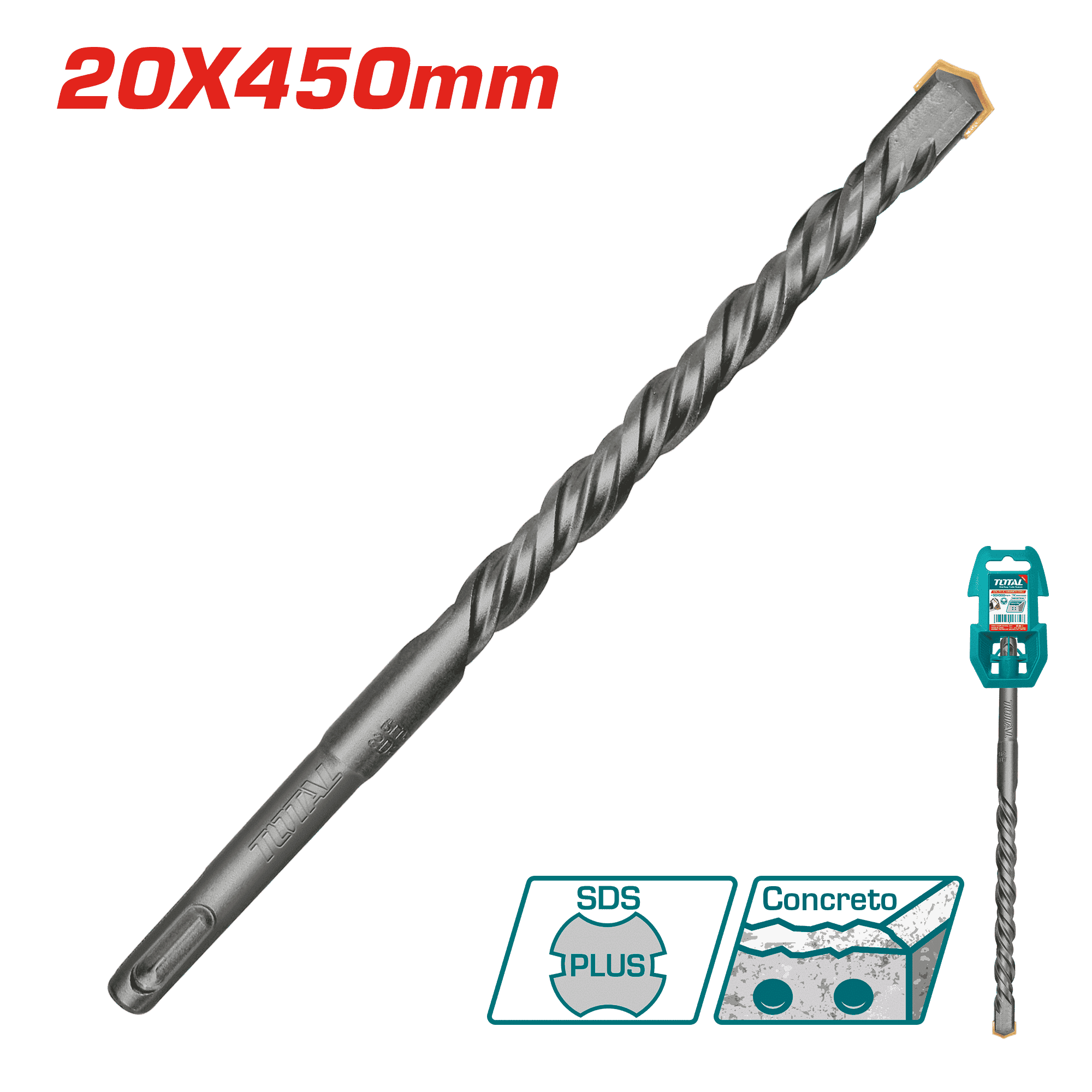 BROCA SDS PLUS 20 X 450MM INDUSTRIAL