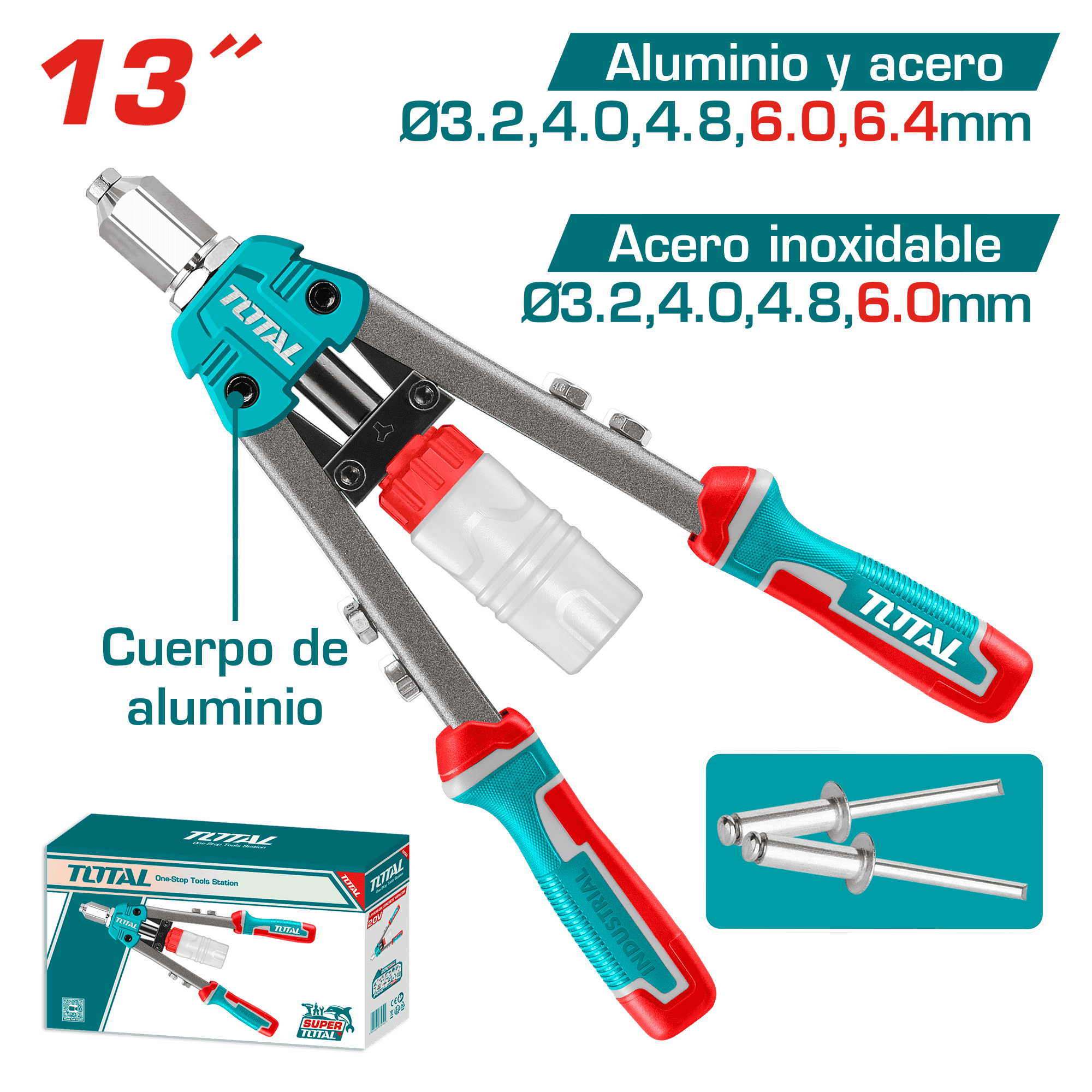 REMACHADORA 13'' ALUMINIO REM: ACERO INOX / ALUMINIO INDUSTRIAL