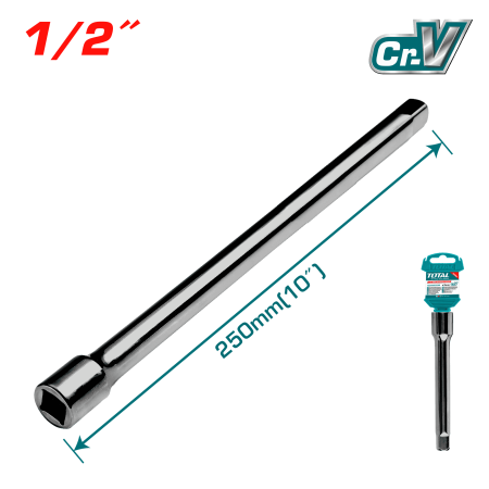 EXTENSION 1/2'' BARRA 250MM 50BV30 CROMADO INDUSTRIAL