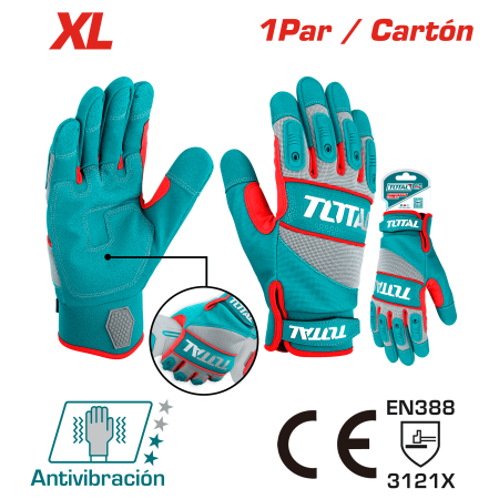 GUANTES MECANICO XL ANTI VIBRACION
