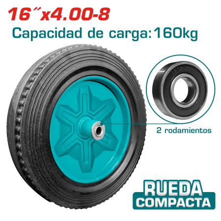 RUEDA PARA CARRETILLA (DOBLE RODAJE) T: SOLIDO INDUSTRIAL