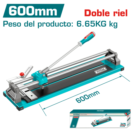 CORTA MAYOLICA 600MM CORTE 14MM HOJA 22X6X2MM BASE 820X200MM INDUSTRIAL