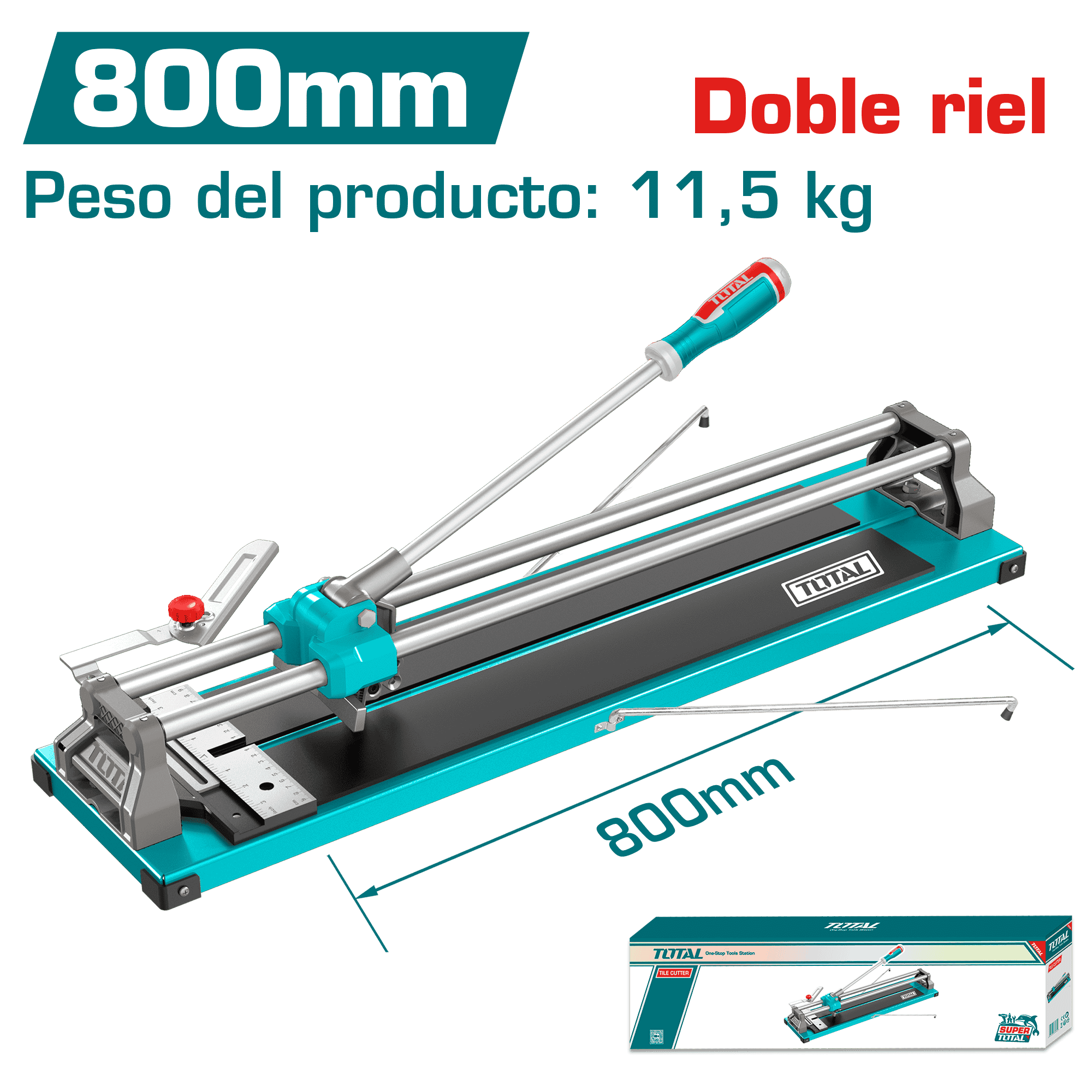 CORTA MAYOLICA 800MM CORTE 14MM HOJA 22X6X2MM BASE 1000X200MM INDUSTRIAL